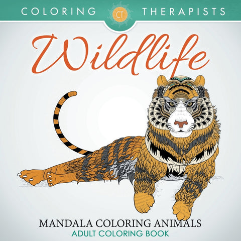 Wildlife: Mandala Coloring Animals - Adult Coloring Book
