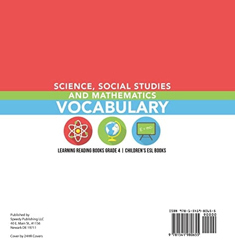 Science Social Studies and Mathematics Vocabulary Learning Reading Books Grade 4 Children’s ESL Books